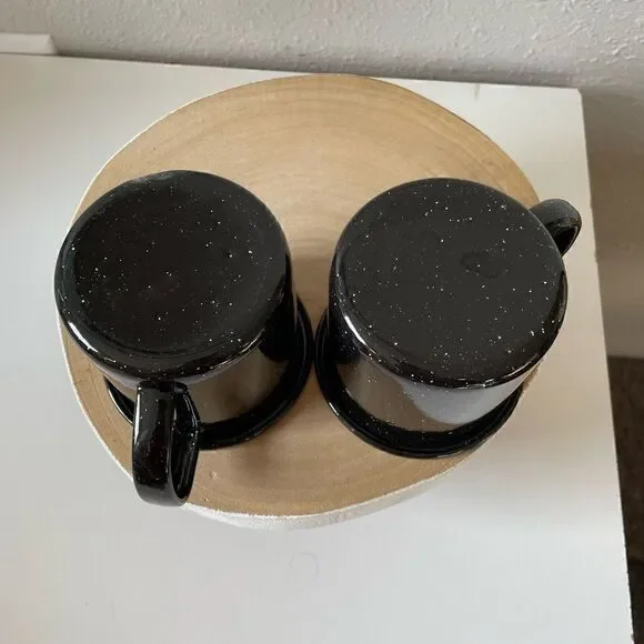 NWOT Two Camping Cup Metal Enamel Aluminum Coffee lightweight camping Cups - Picture 3 of 4